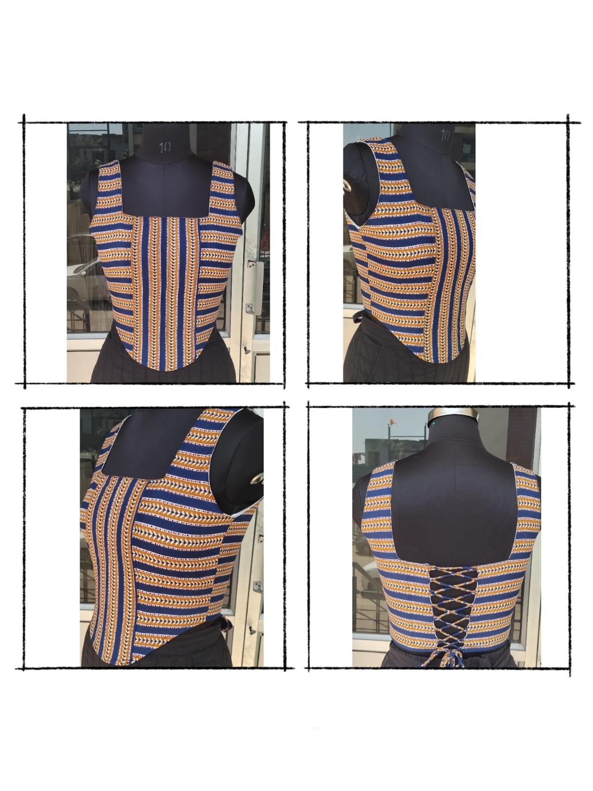 Midnight Black Corset Top - Image 3