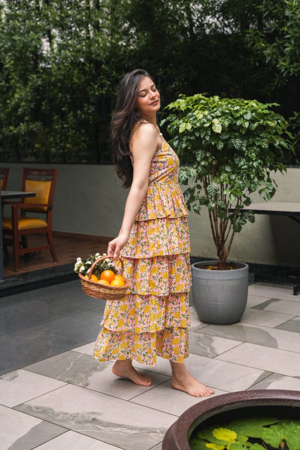 Summer In Capri Tiered Dress