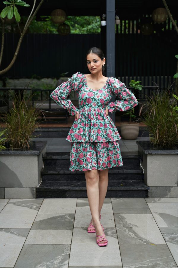 Mint Candy Tie-up Dress