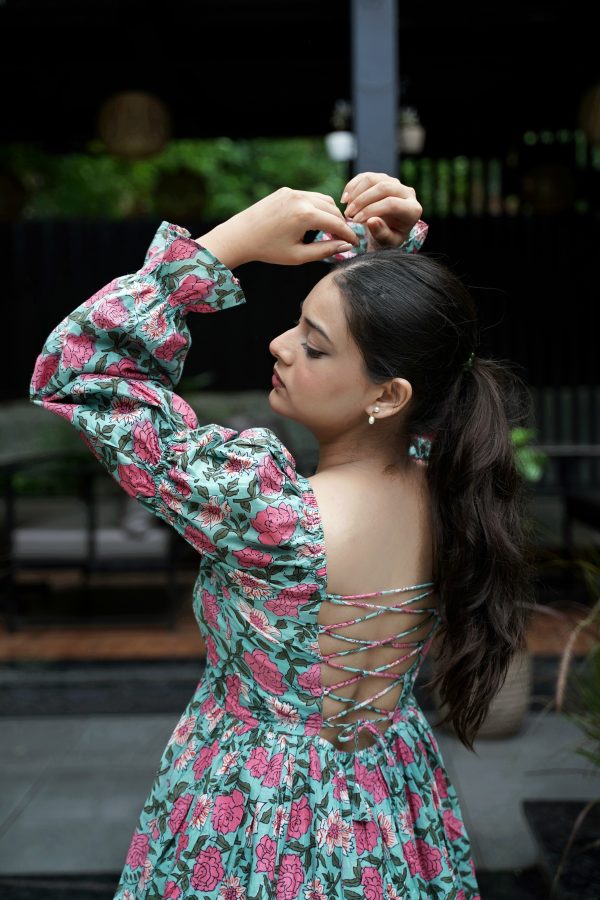 Mint Candy Tie-up Dress - Image 4